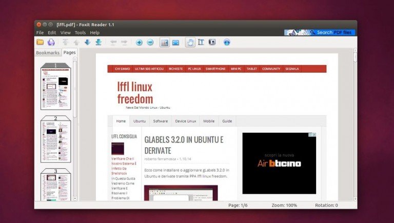ubuntu foxit reader